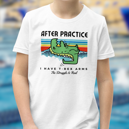 After Practice, I Have T-Rex Arms - Youth Unisex T-Shirt