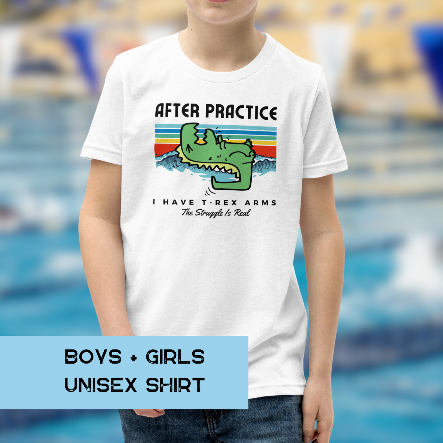 After Practice, I Have T-Rex Arms - Youth Unisex T-Shirt